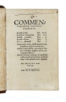 Commentariorum [...] elenchus...