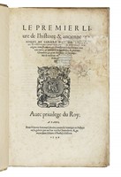 Le premier livre de l'histoire & ancienne cronique de Gerard d'Euphrate, duc de Bourgogne...