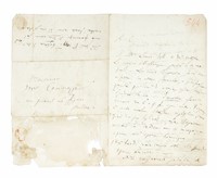 Lettera autografa firmata inviata al giornalista di Le Figaro Pietro Cominazzi, Milano.