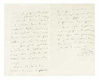 Lettera autografa firmata inviata a Cesare Vigna.