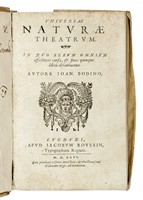 Universae naturae theatrum. In quo rerum omnium effectrices causae, & fines contemplantur, & continuae series quinque libris discutuntiur...