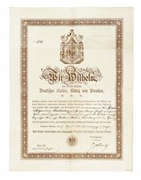 Due licenze di privilegio ottomane (berat) emesse dal Sultano Abd�laziz.