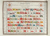 Prospetto Generale Delle Bandiere che si inalberano a Bordo dei Bastimenti di Guerra e Mercantili di tutte le nazioni All'Epoca del Primo Giugno 1820.