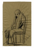 Figura seduta.
