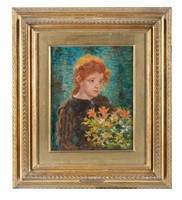 Ragazza con fiori.