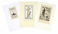 Corposa raccolta di 126 Ex Libris dedicati a Gino Sabattini.
