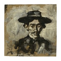 Ritratto maschile con cappello.