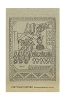 Invito alla Grande Mostra di Arazzi e Cuscini di Fortunato DEPERO - Casa d'Arte Bragaglia.