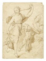 Venere che danza e putto (Banchetto nuziale di Amore e Psiche, Villa Farnesina, 1518-1519)