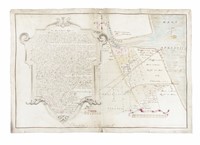 Mappa Topografica delle Terre esistenti sotto la Strada Maestra che da Rimino va a Ravenna, denominate Staggi o recessi di Mare situate in loco detto la Grancia nella contrada di Bellaria...