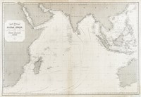 Carte G�n�rale de l'Oc�an Indien, dress�e d'apr�s les documents les plus r�cents par Robiquet, hydrographe, Paris Rue Pav�e Saint Andr� N. 2.