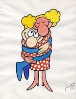 L'abbraccio.