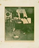 In cucina.