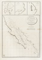 Carte r�duite des  C�tes et du Golfe de Californie Depuis le Cap Corrientes jusq'au Port St. Diego D'apr�s des Observations faites � bord des Corvettes la Descubierta et l'Atrevida et celles de plusieurs officiers de la Marine Espagnole, Madrid 1825.
