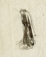 Figura femminile stante.
