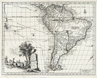 Carta geografica della America  meridionale / Carta geografica del Bresil / Carta geografica del Messico o sia della Nuova Spagna.