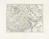 Nuova carta dell' Imperio della China e dei Paesi circonvicini Nueva carta de l'Imperio de la Quina,y de las Tierras comarcanas / Imperio del Giappone.