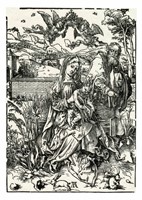 Sacra Famiglia con tre lepri.