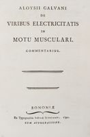 De viribus electricitatis in motu musculari commentarius.