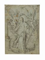 Santa Caterina d'Alessandria incoronata dagli angeli.