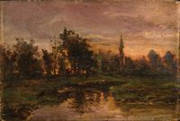 Paesaggio al tramonto