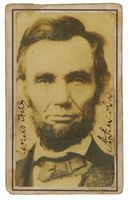 Fotografia di Abraham Lincoln.