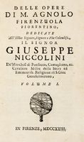 Delle opere [...], dedicate all'illustrissimo signore, ... Giuseppe Niccolini ... volume 1 [-3].