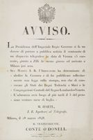 Avviso. Milano, il 18 marzo 1848.