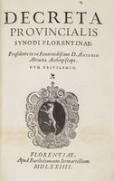 Decreta provincialis synodi florentinae...