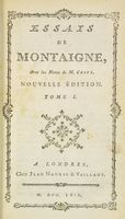 Essais [...], Avec les Notes de M. Coste. Nouvelle édition. Tome I (-X).