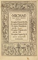 De regibus Francorum lib. 3. De regibus Hispaniæ lib. 3. De regibus Hierosolymorum lib. 1. De regibus Neapolis & Siciliæ lib. 4. De regibus Vngariæ lib. 2.