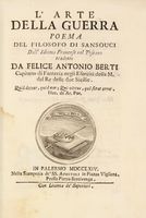 L'arte della guerra poema del filosofo di Sansouci dall'idioma francese nel toscano tradotto da Felice Antonio Berti.