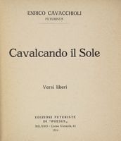 Cavalcando il sole. Versi liberi.