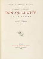 L'ingénieux hidalgo Don Quichotte de la Mancha illustré par Daniel Vierge. Tome premier (-quatrième).