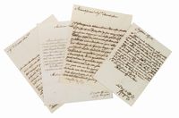 Raccolta di 4 lettere (3 autografe firmate, 1 con sola firma autografa).