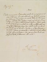 Lettera con firma autografa.