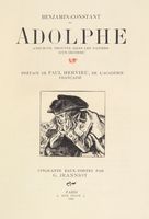 Adolphe [...]. Préface de Paul Hervieu, [...]. Cinquante eaux-fortes par G. Jeanniot.
