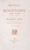 Masques et bouffons. Comédie italienne [...]. Preface par George Sand. Tome premier (-second).