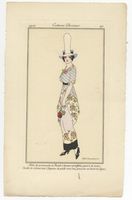 Coppia di Costumes Parisiens per Journal des Dames et des Modes.