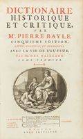 Dictionnaire historique et critique [...] cinquième édition. Tome premier (-quatrième).