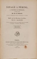 Voyage a Péking, a travers la Mongolie, en 1820 et 1821...