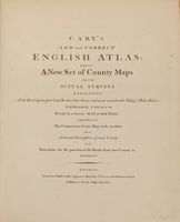 New and correct English atlas; being a new set of country from actual surveys...