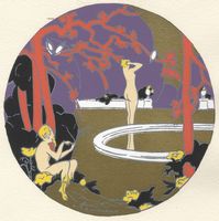 Heures galantes, quatre poèmes de Jean Noury illustré par G. P. Guinegault.