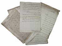 Raccolta di 7 documenti e lettere di Carlos Malatesta inviate al Vicerè di Napoli, il marchese Giovanni Fogliani.