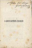 A Giovan Battista Niccolini.