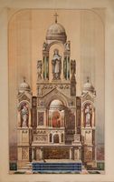 Progetto di altare maggiore per la Basilica del Santo Rosario di Buenos Aires.