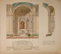 Progetto di cappella per la Basilica del Santo Rosario di Buenos Aires.