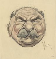 Caricatura del pittore Angelo Torchi.