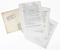 'Pio IX - Pensieri d'un Papa'. Testo in prosa dattiloscritto con firma e correzioni autografe.