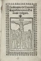 Soliloquio di Sancto Augustino con il manuale volgare.